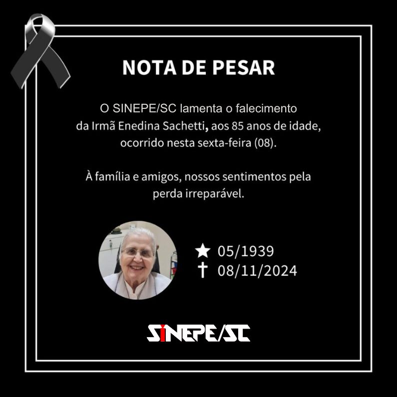 Nota de pesar: Irmã Enedina Sachetti